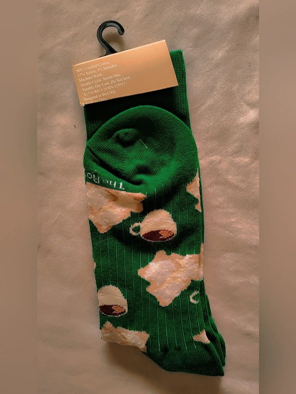 Coffee Break Combed Cotton Socks by The Royal Standard